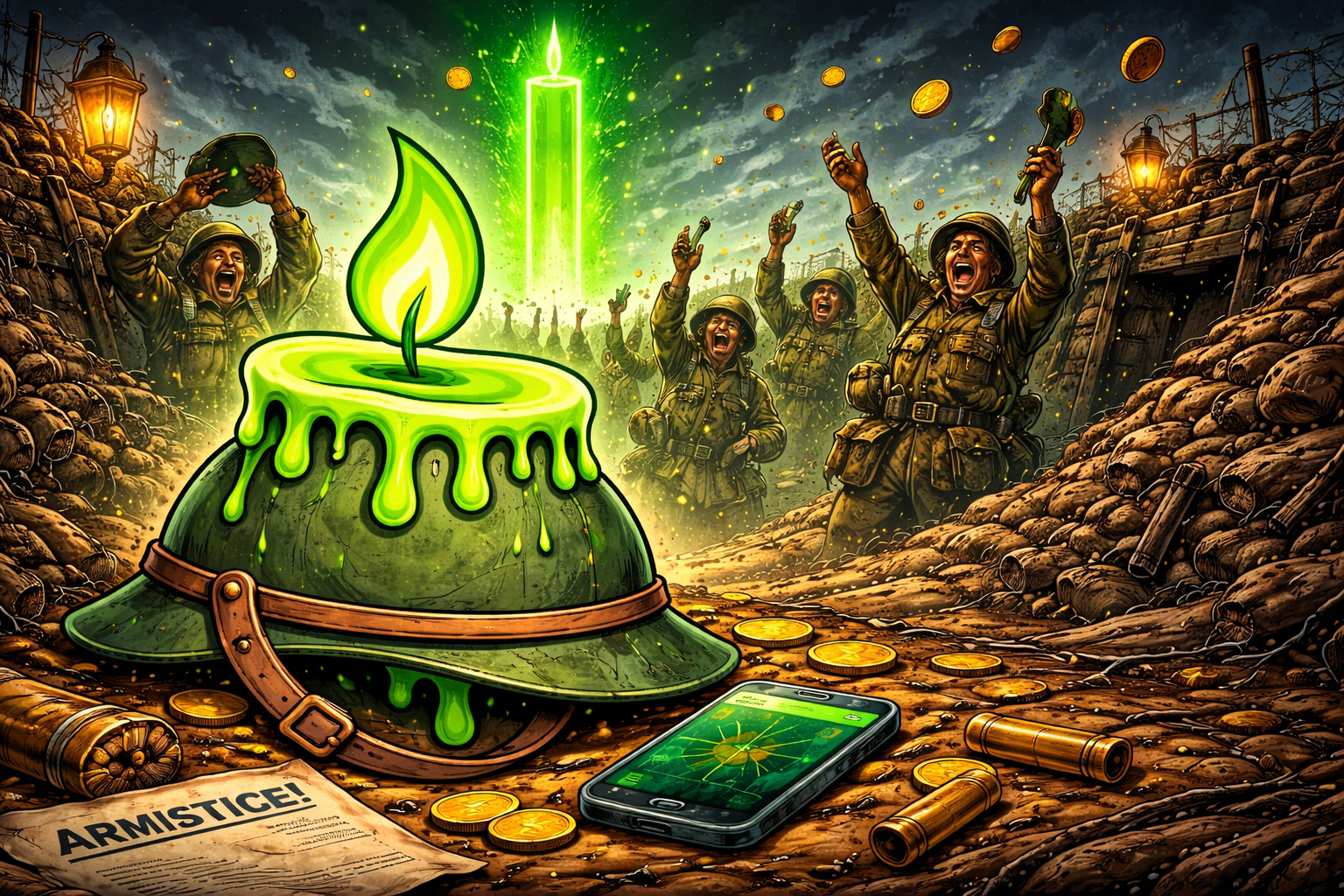 Trenchers Celebrating